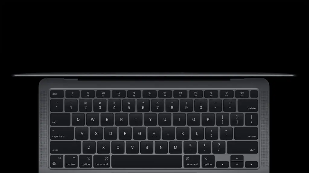 Layout bàn phím mới trên MacBook Air (M1, 2020)