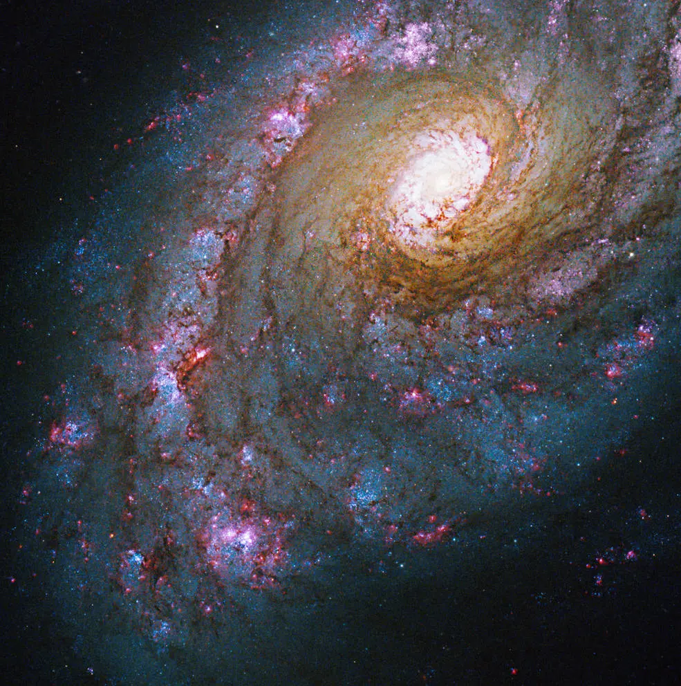 Thiên hà hình xoắn ốc Caldwell 45 (NGC 5248). Ảnh chụp bằng Hubble.