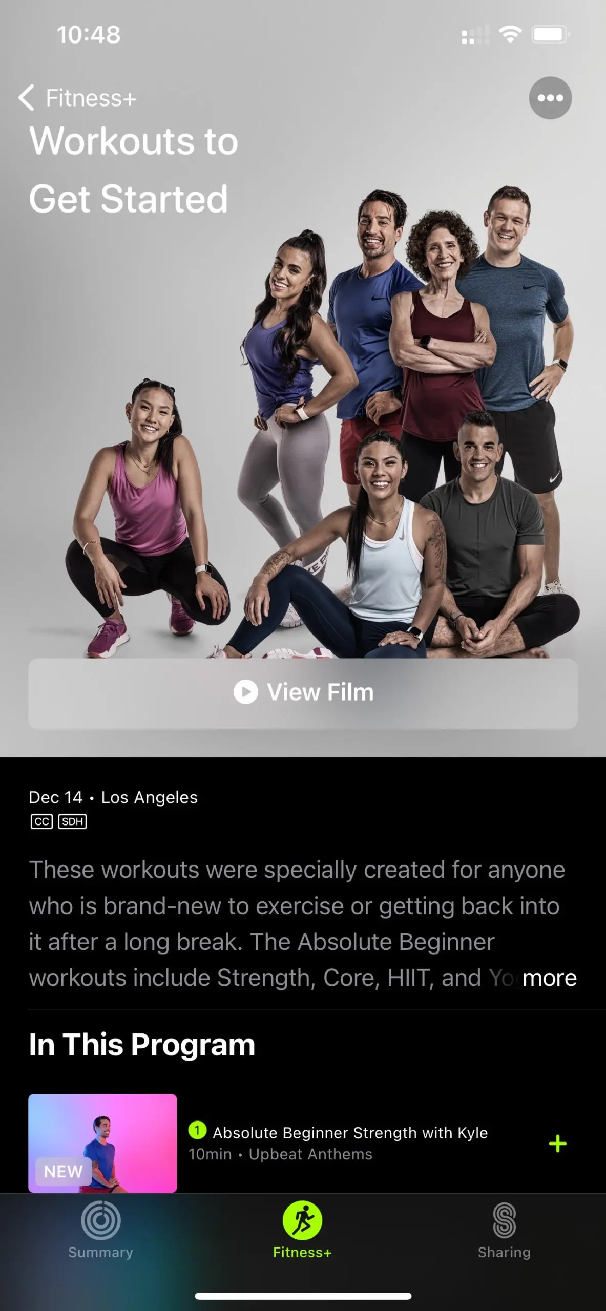 Apple Fitness+ for beginners