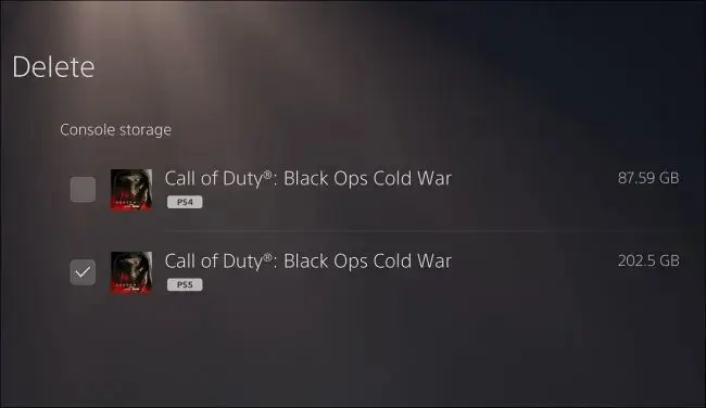 Cách xóa bớt phiên bản PS4 hoặc PS5.