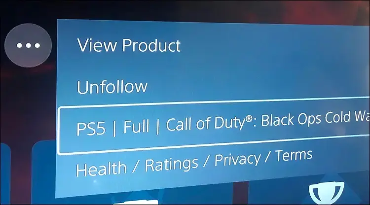 Cách phân biệt phiên bản game đang cài là PS4 hay PS5.