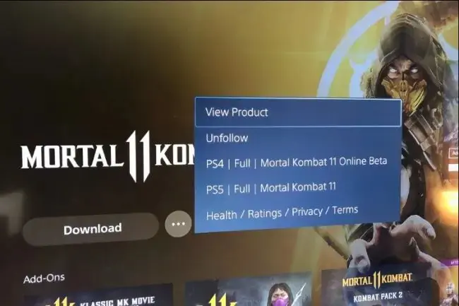 Hướng dẫn cách tải đúng phiên bản game PS5.