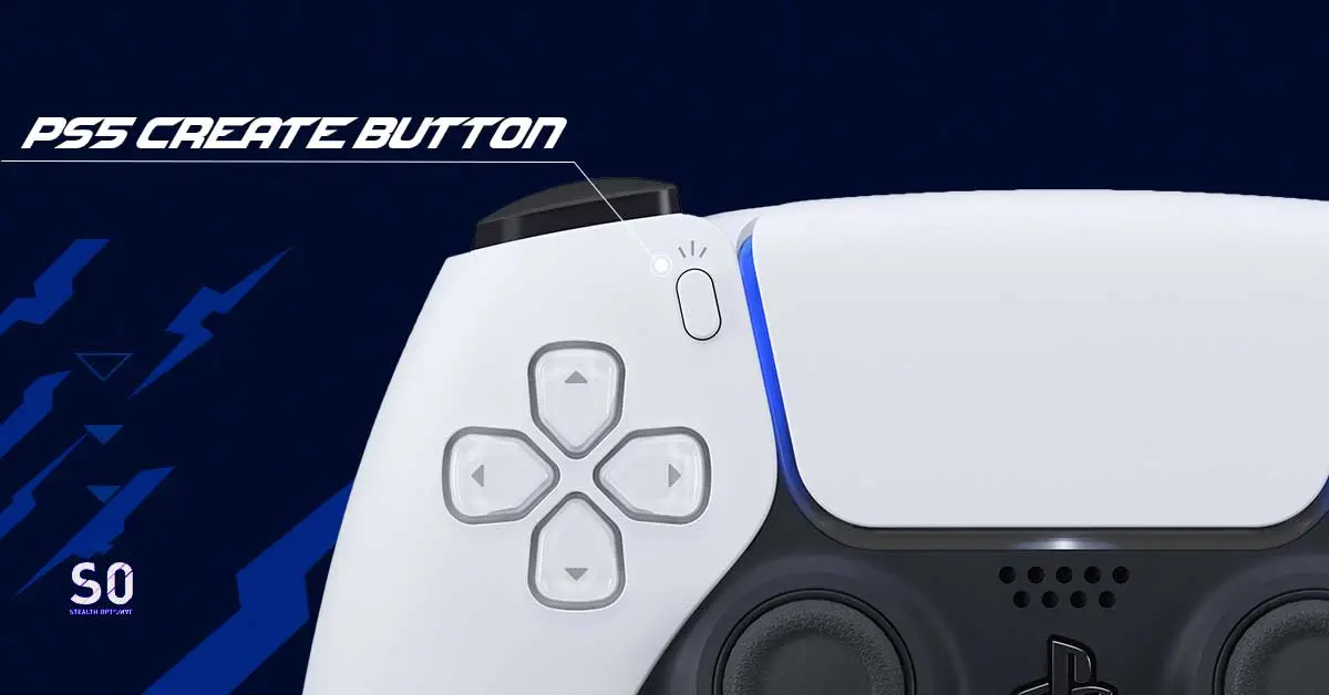 DualSense controller create button