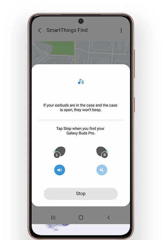 Smarthings Find trên Galaxy Buds Pro