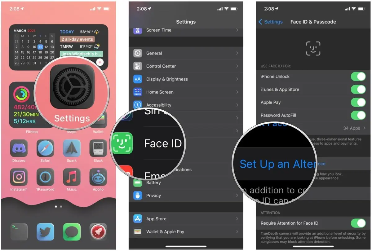 Cách set up Face ID trên iPhone, iPad