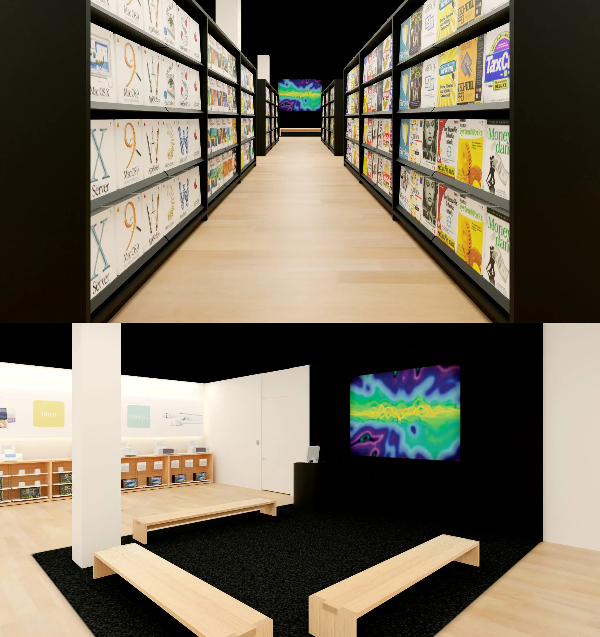 Dùng AR để tham quan cửa hàng Apple Store mở cách đây 20 năm