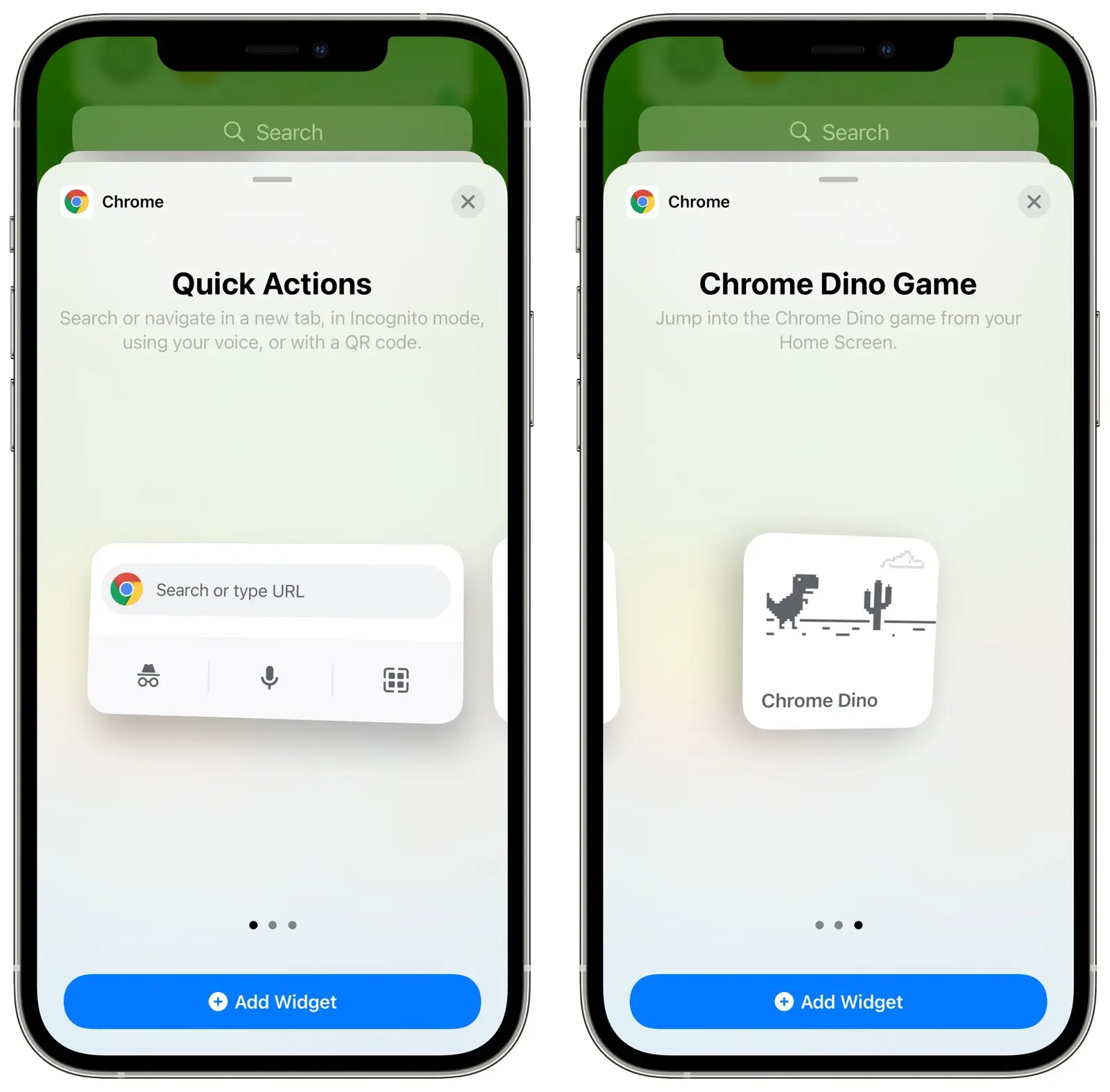 Hướng dẫn cách thêm widget Chrome trên iPhone