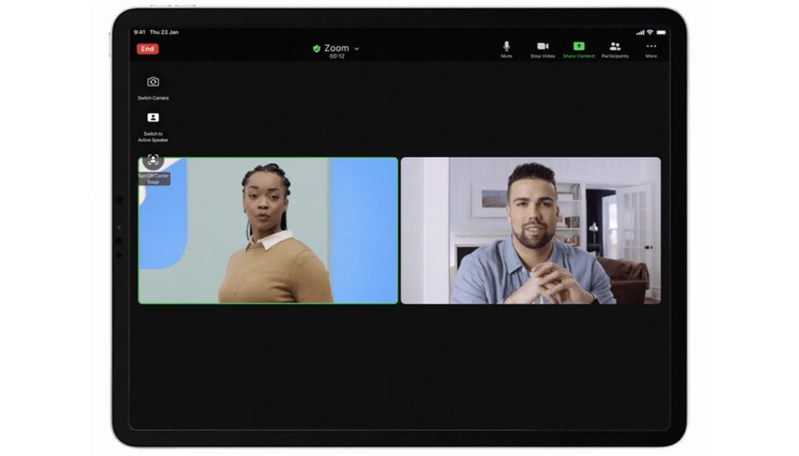 Zoom hỗ trợ Center Stage trên iPad Pro 2021 M1