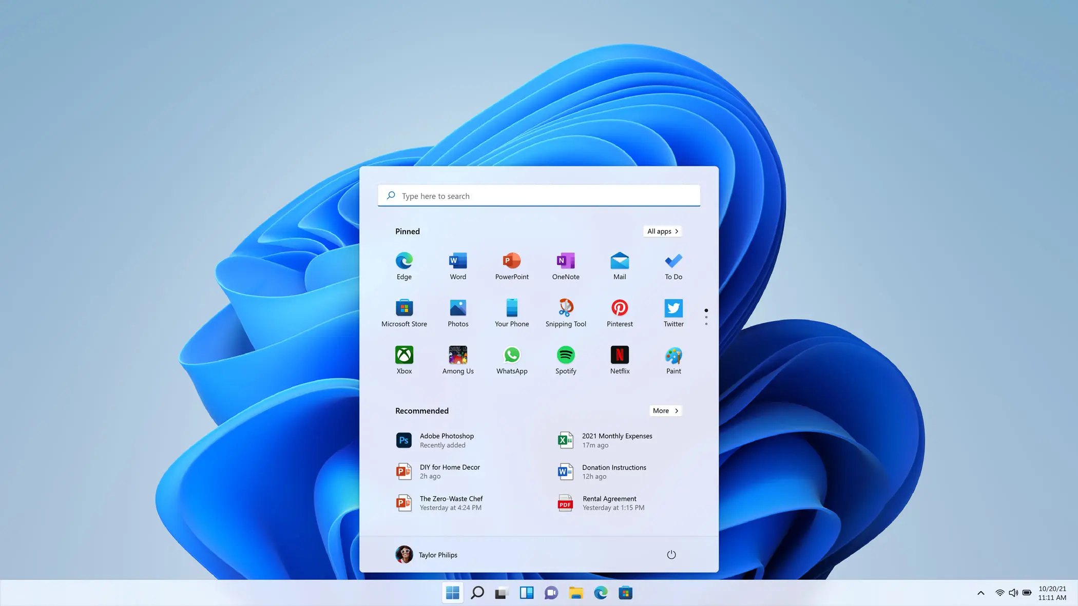 Windows 11 - Start menu mới, phím Start mới