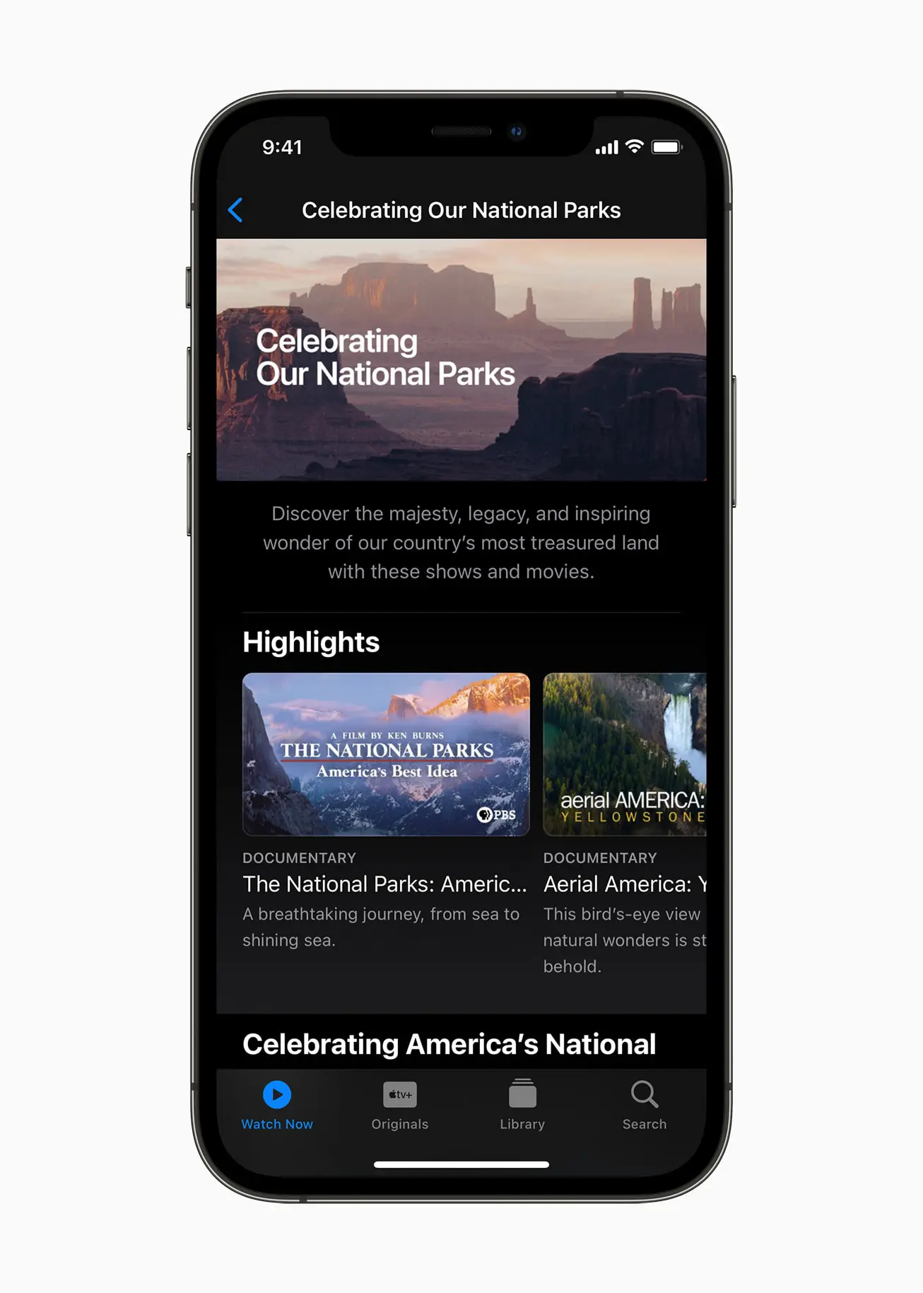 Các nội dung về National Park trong Apple TV