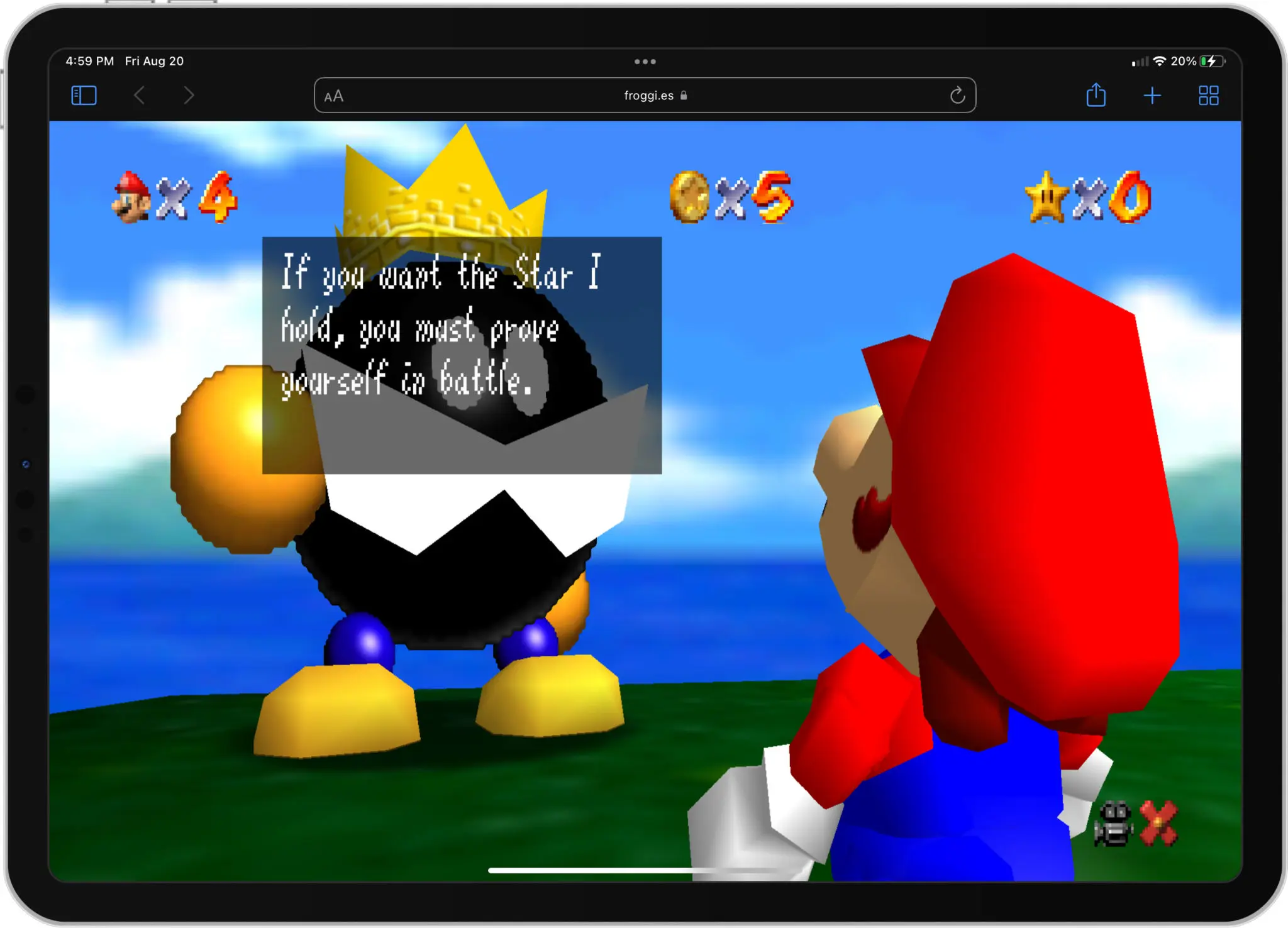 Chơi miễn phí 'Super Mario 64' trên trình duyệt web