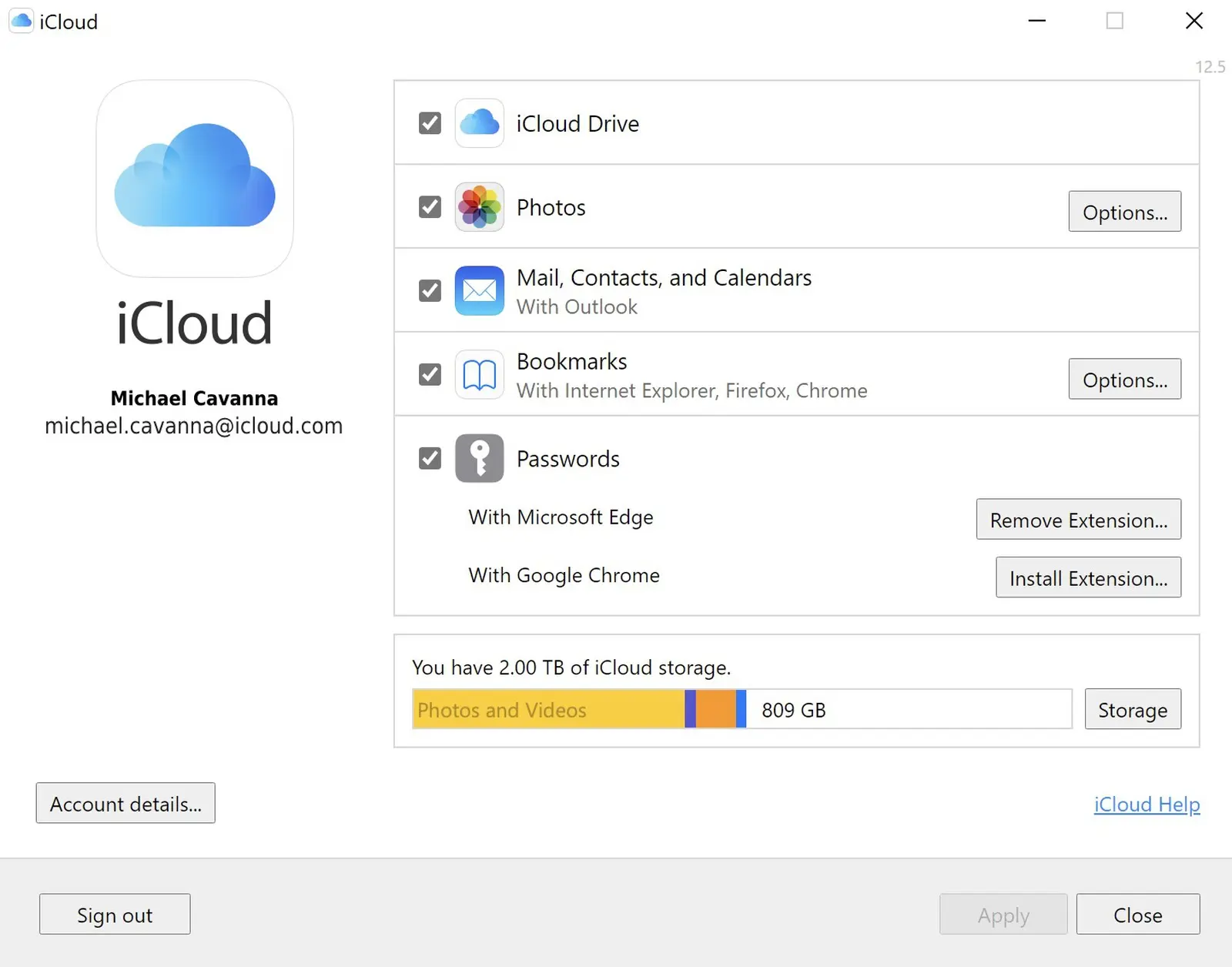 Apple ra mắt iCloud 12.5 trên Windows, cho phép quản lý iCloud Password