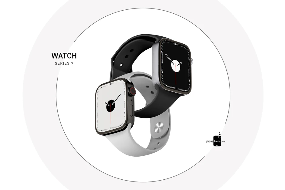 Hình ảnh render chi tiết Apple Watch Series 7