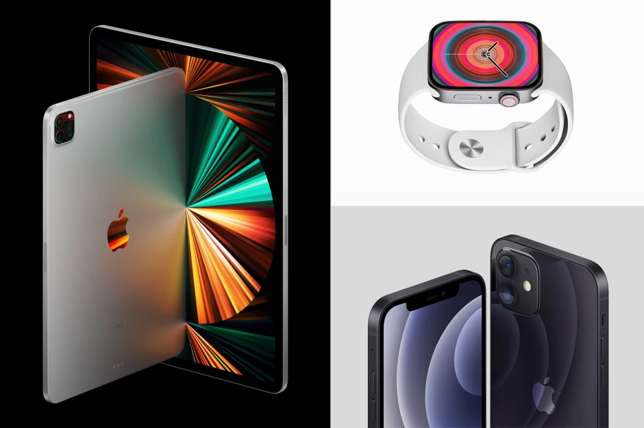 Hình ảnh render chi tiết Apple Watch Series 7