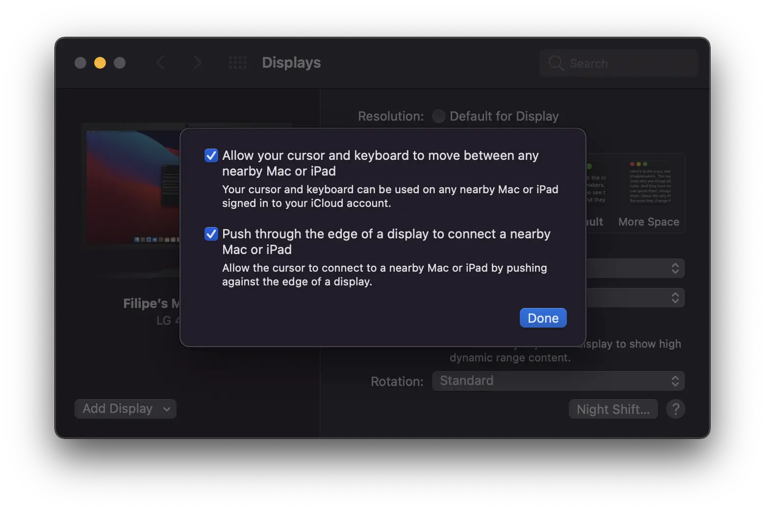 Hướng dẫn bật Universal Control trên macOS Monterey Beta