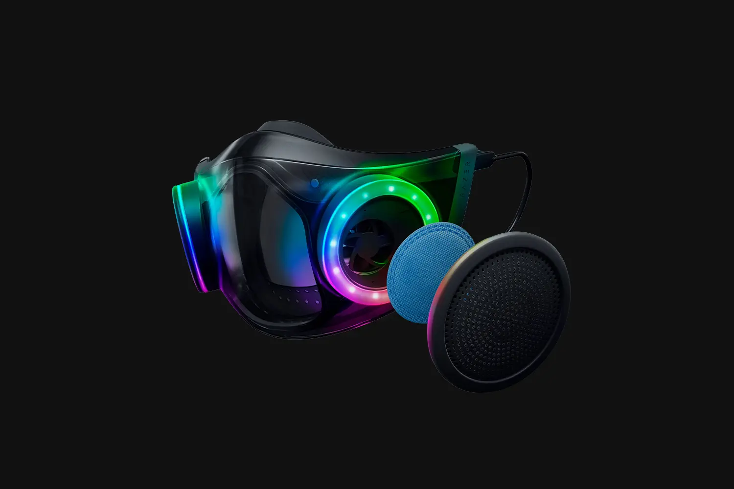 Razer Zephyr, khẩu trang công nghệ với LED RGB, diệt khuẩn 99%
