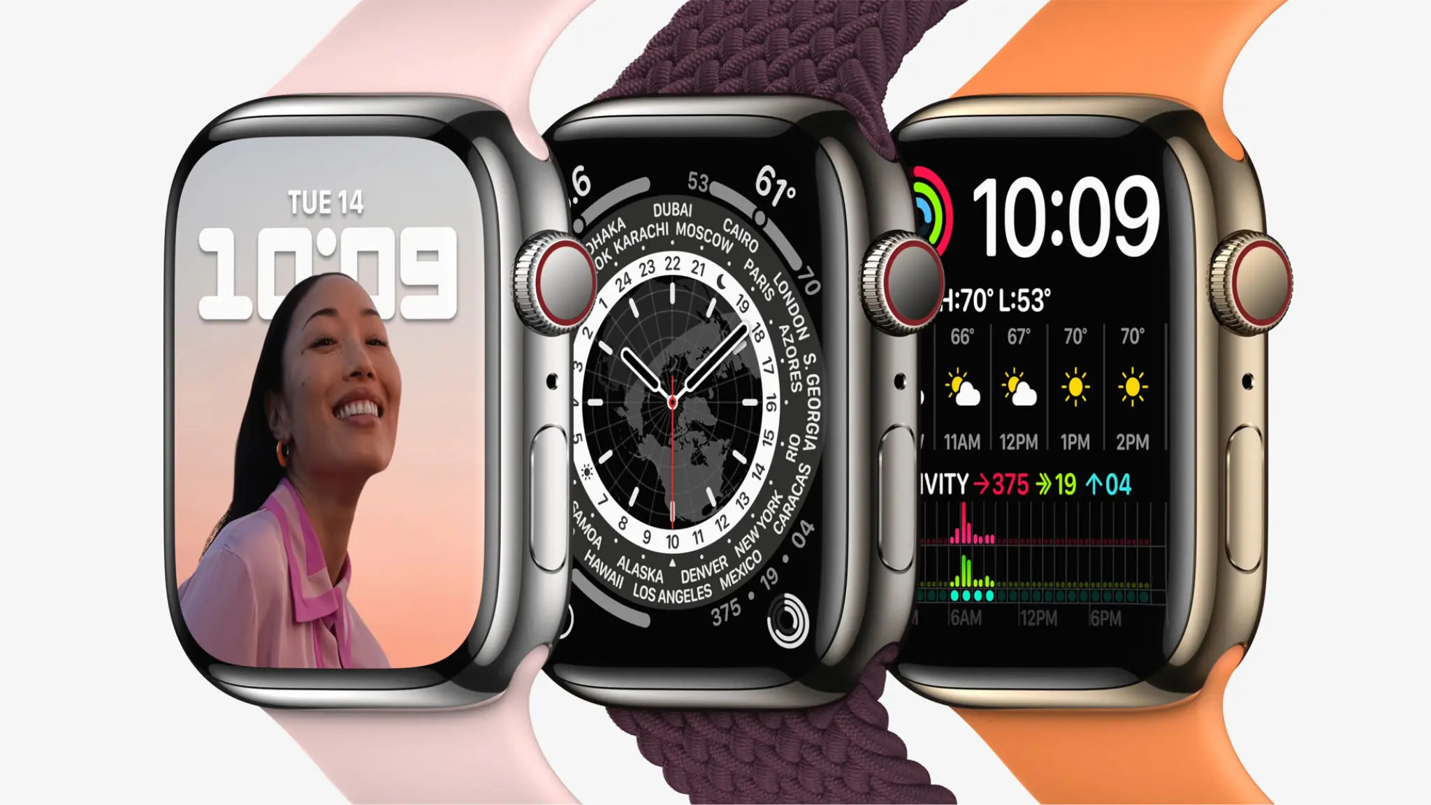 Apple Watch Series 7 có màn hình tràn viền, thiết kế không đổi