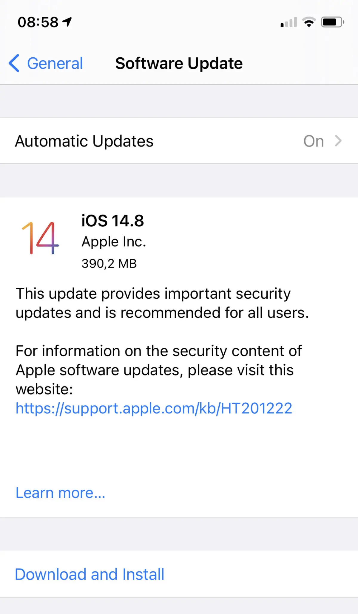 Apple đã vá được lỗi Pegasus bằng iOS 14.8