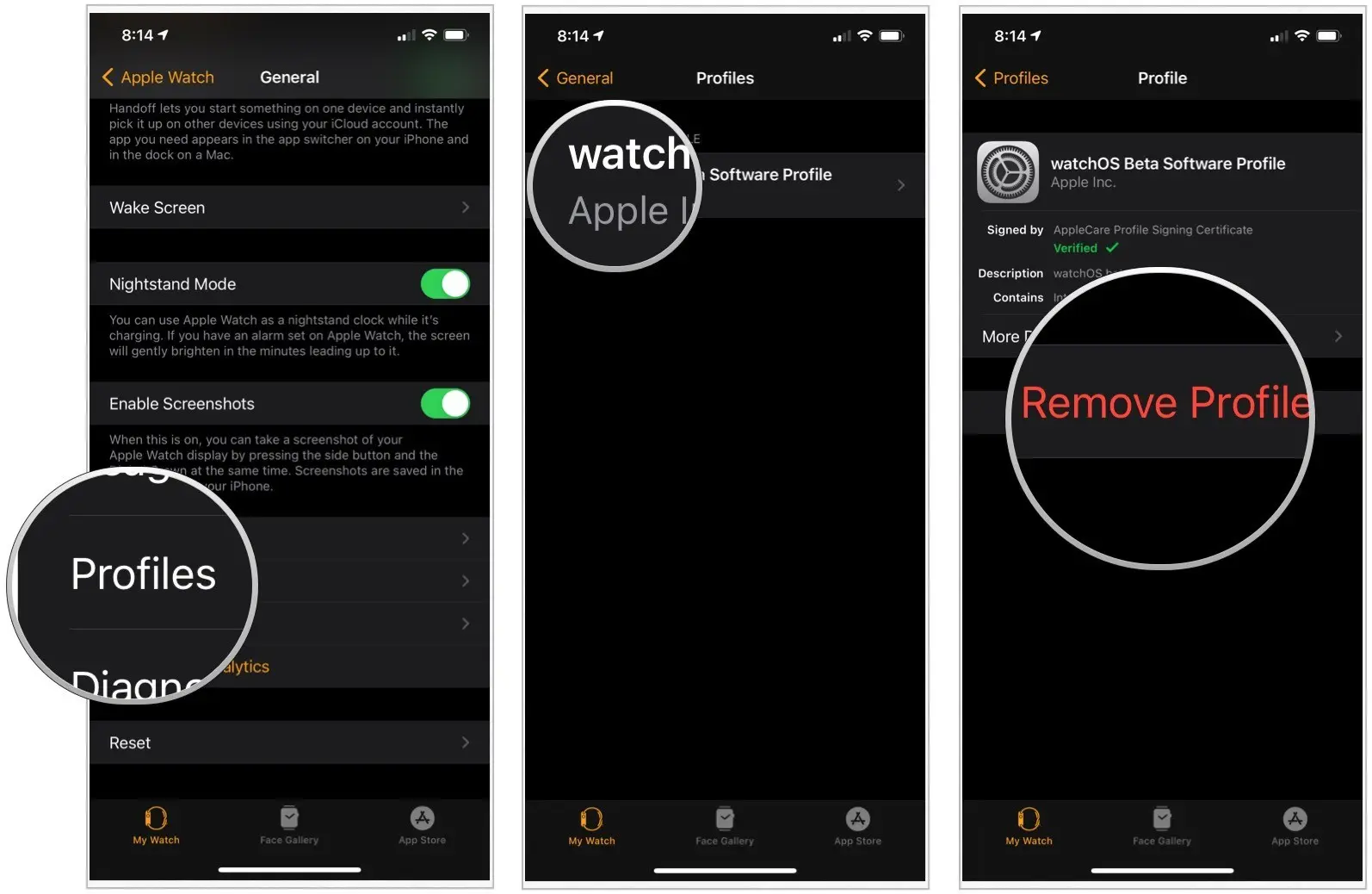Hướng dẫn xoá Profile Beta trên Apple Watch để lên watchOS chính thức