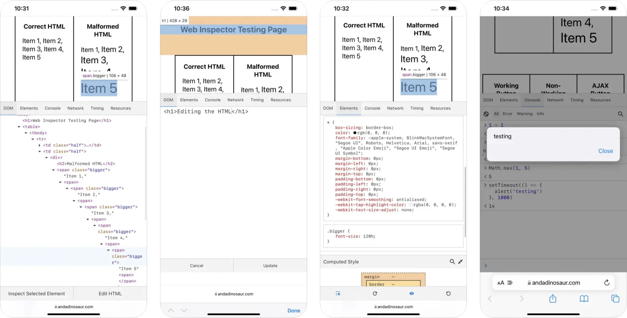ontop.vn safari extension Web Inspector