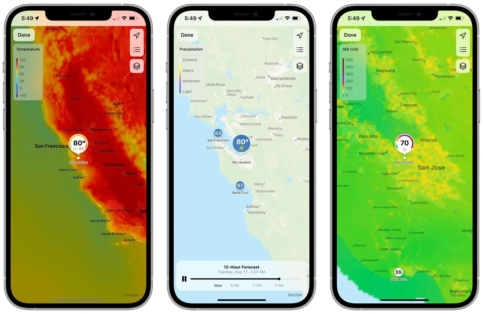 iOS 15: Những đổi mới trong ứng dụng Weather
