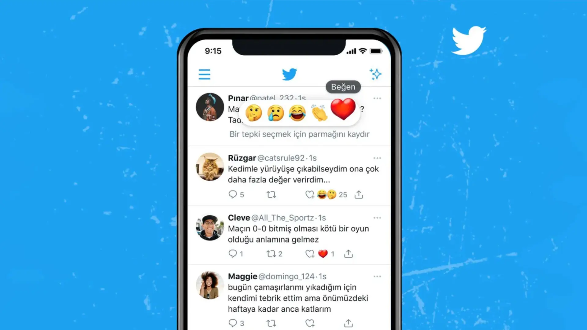 Twitter chạy thử tính năng Reaction và dán nhãn thông báo Chat Bot