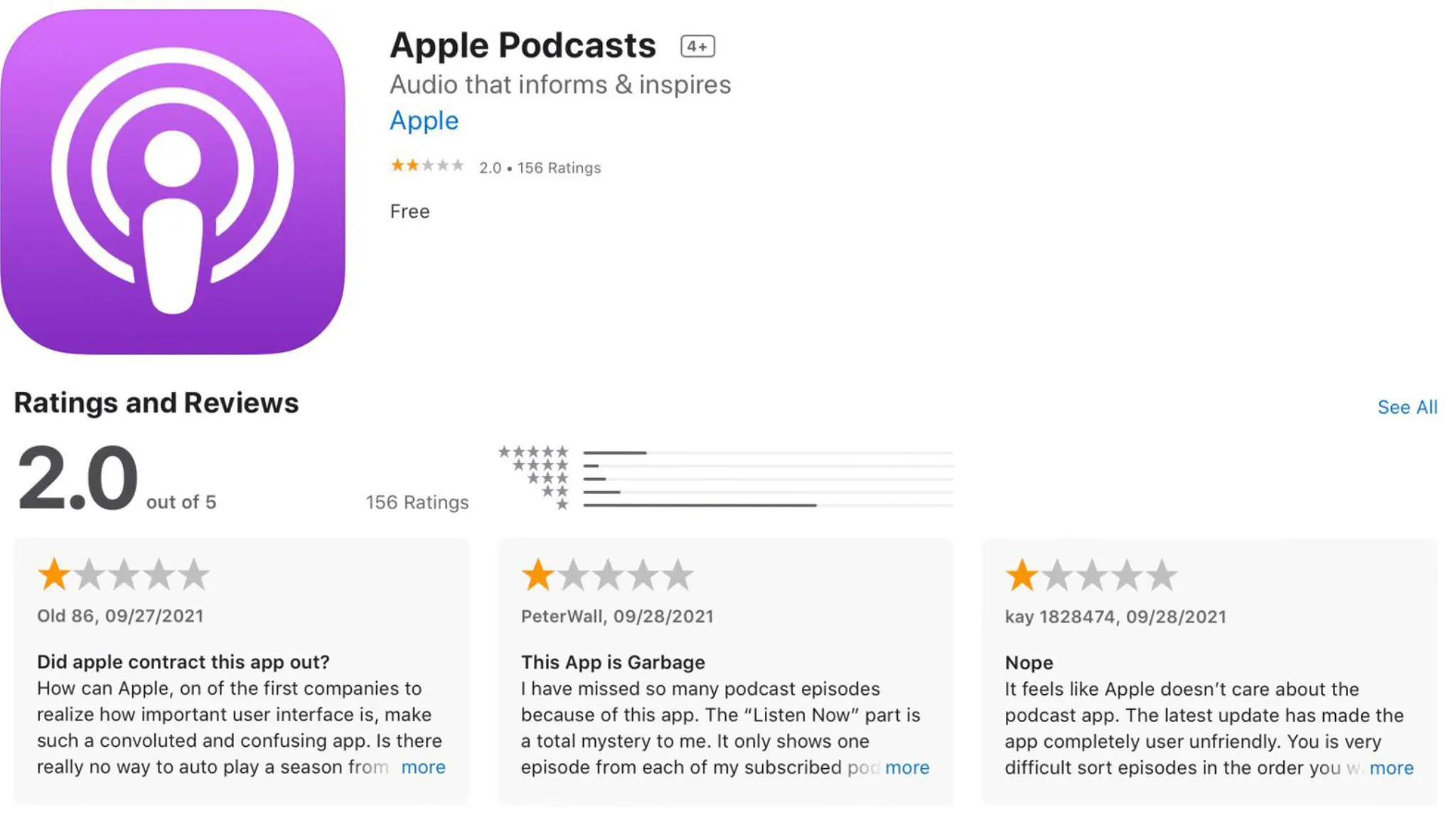 Apple cho phép người dùng đánh giá các ứng dụng mặc định trên App Store