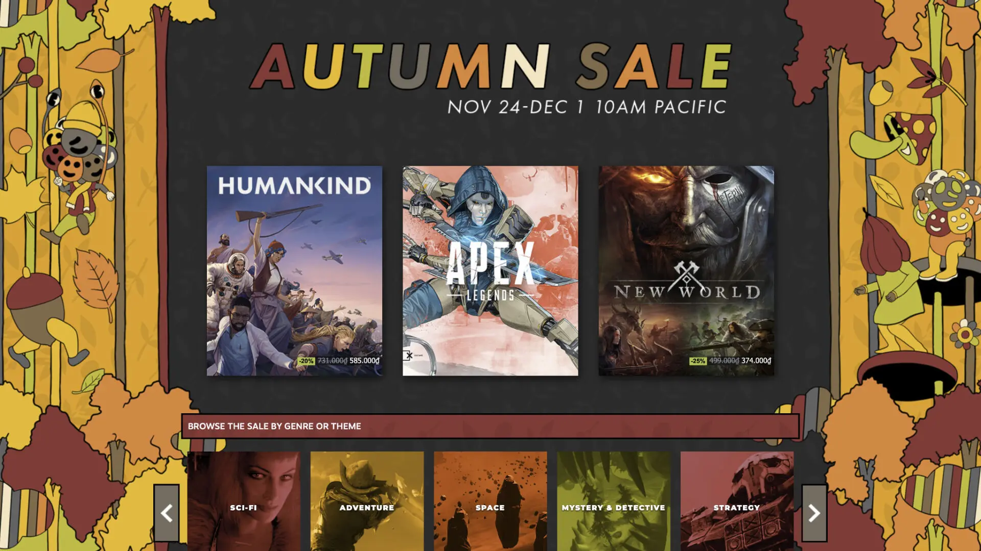 Steam Autumn Sale 2021 chính thức lên sóng đến ngày 30/11