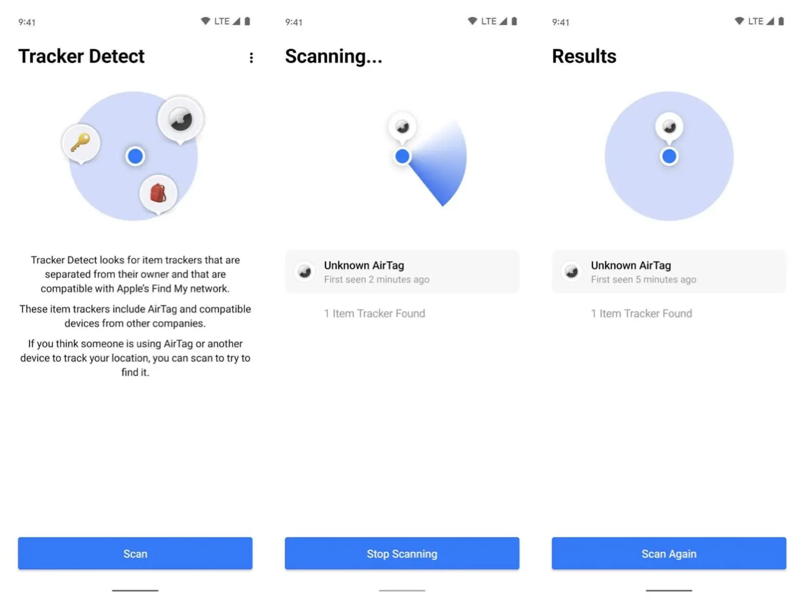 Apple ra mắt ứng dụng Tracker Detect người dùng Android nhận biết AirTag