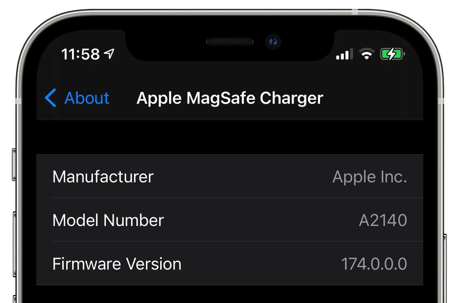 Hướng dẫn kiểm tra firmware của sạc MagSafe của iPhone