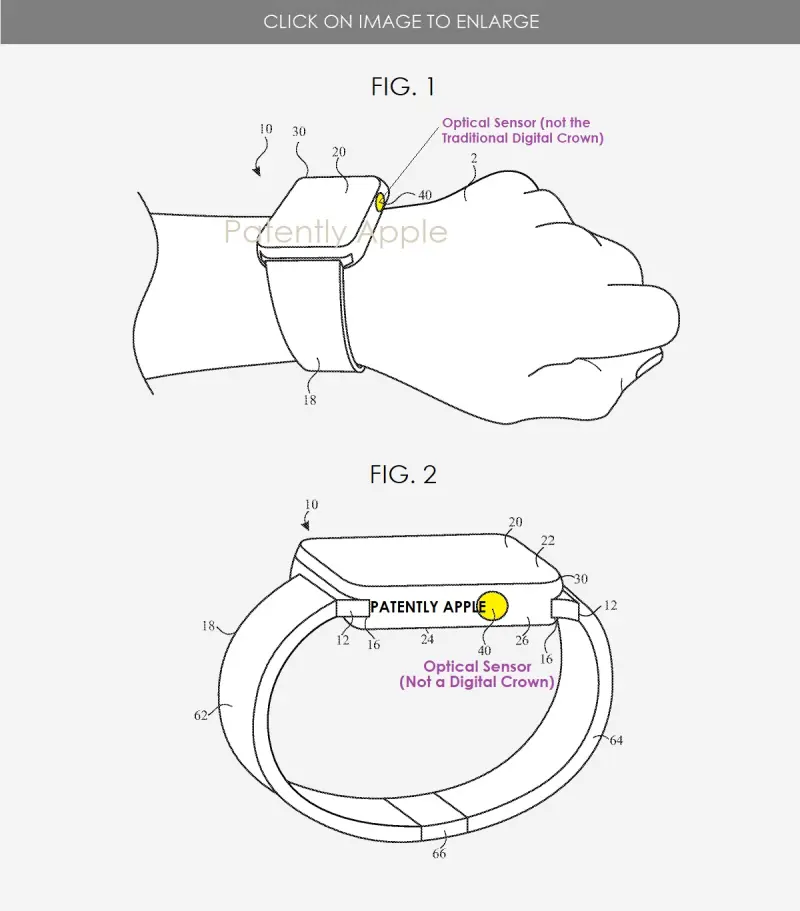 Apple Watch sẽ trang bị cảm biến quang học để thay thế cụm Digital Crown