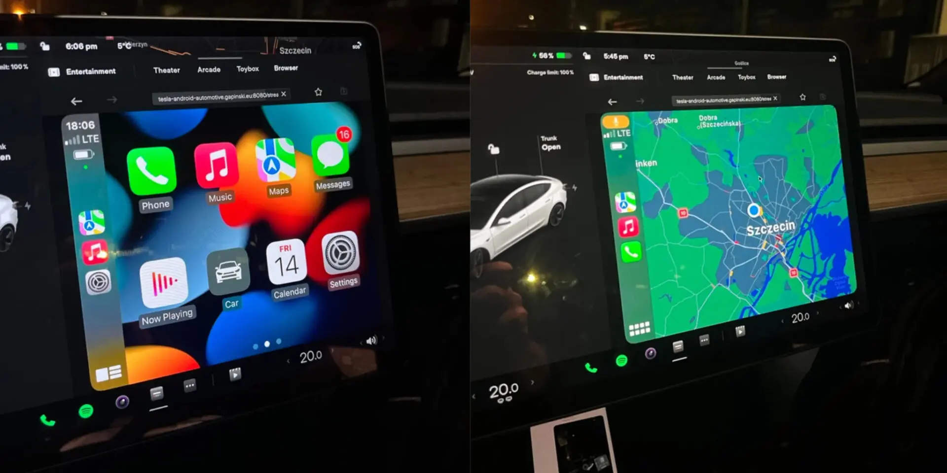 Có cách để chơi CarPlay trên xe Tesla
