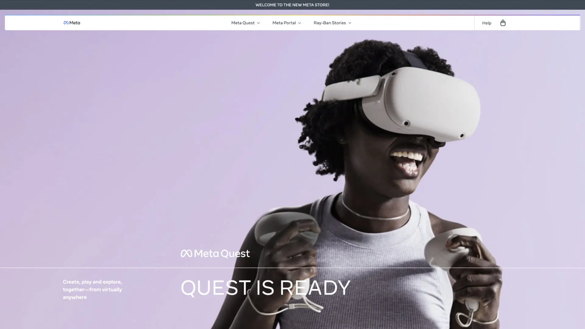 Trang chủ của Oculus Quest 2 đã chuyển thành trang Facebook Store