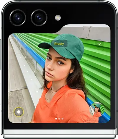 galaxy z flip5 highlights camera flexcam selfie 1