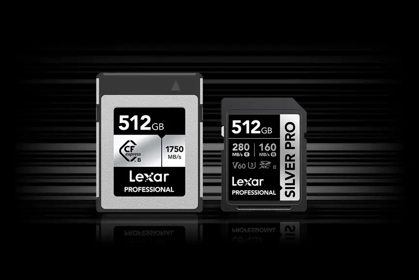 Lexar Silver Pro CFexpress memory cards for burst photography and 4K 8K video 5