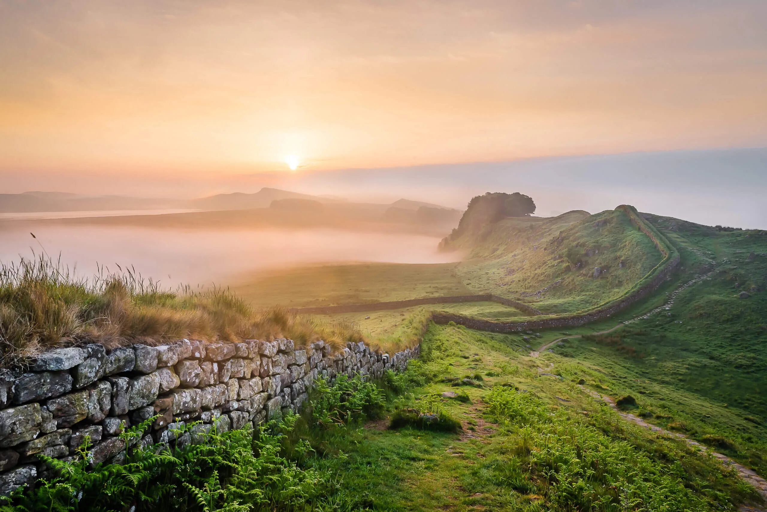 Richard Turnbull Hadrians Wall Sunrise scaled 1