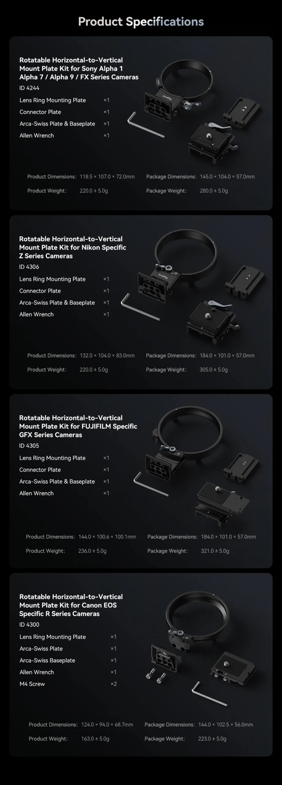 SmallRig Rotatable Mounting Plate Kit Canon EOS R5 R6 Ontop.vn 13