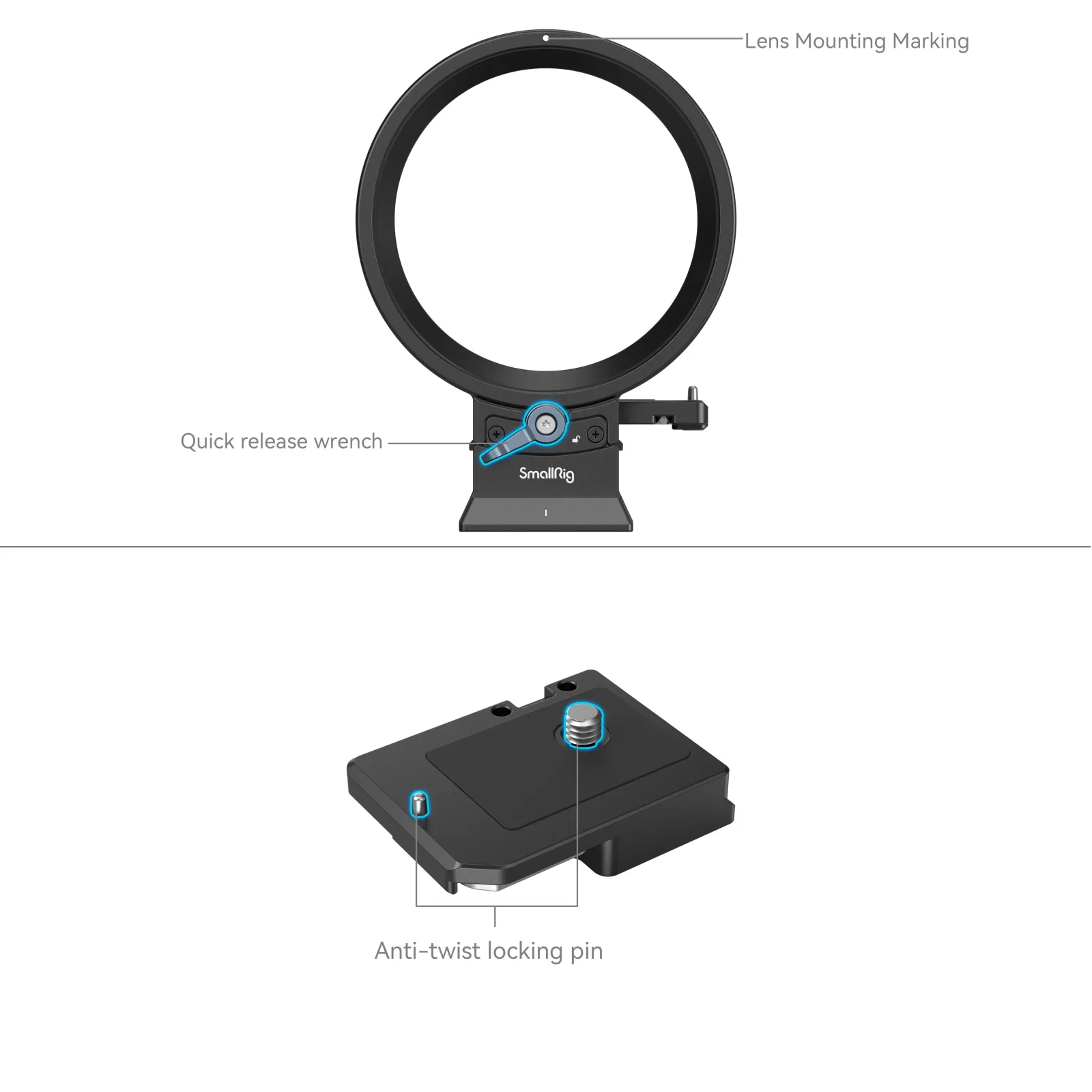 SmallRig Rotatable Mounting Plate Kit Canon EOS R5 R6 Ontop.vn 4