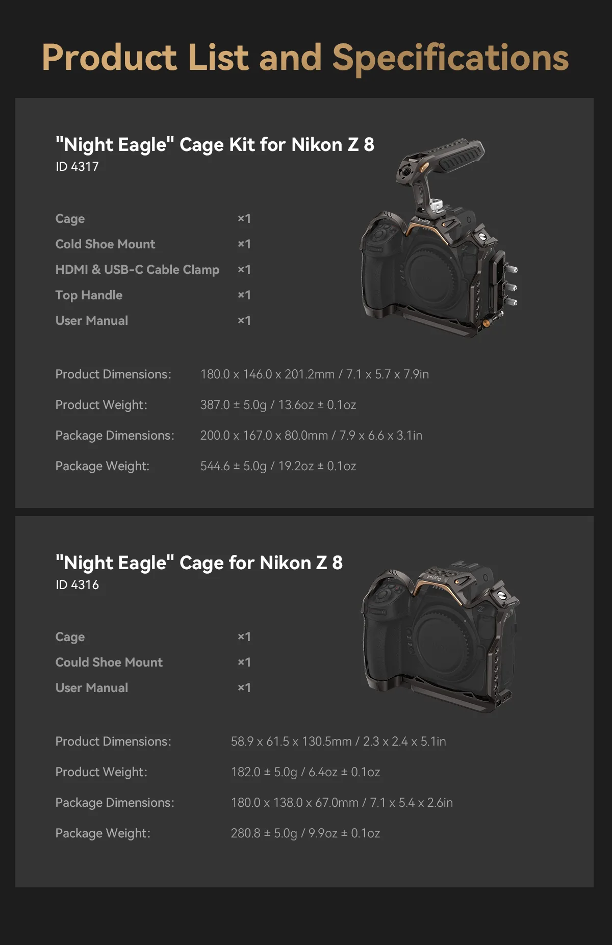 SmallRig Night Eagle Cage Kit Nikon Z8 ONTOP.vn 10