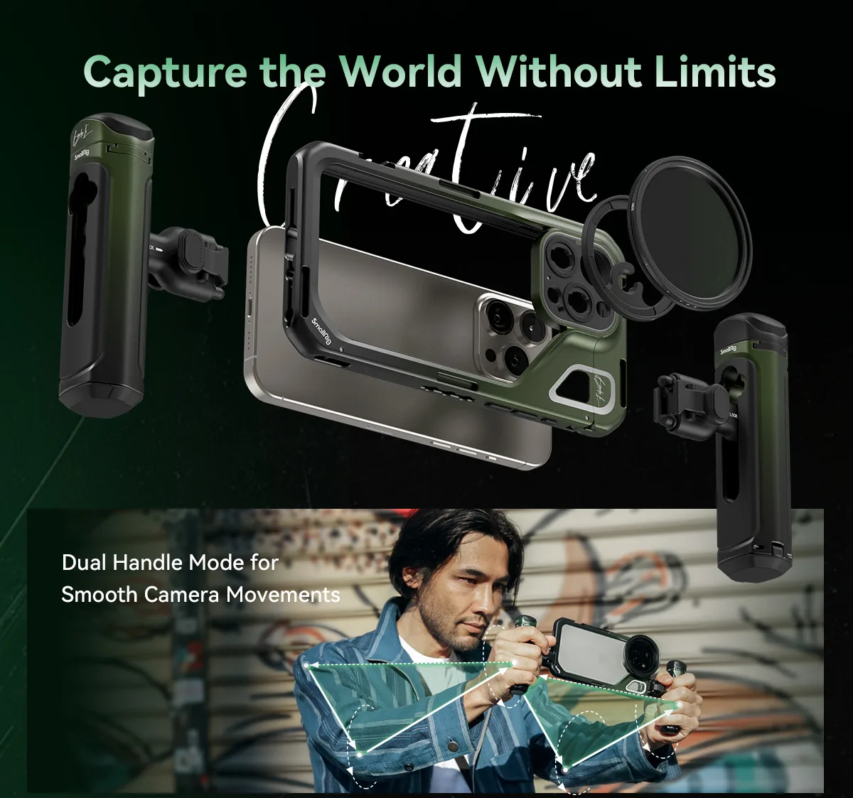 SmallRig x Brandon Li Mobile Video Cage for iPhone 15 Pro Max ONTOP.vn 27