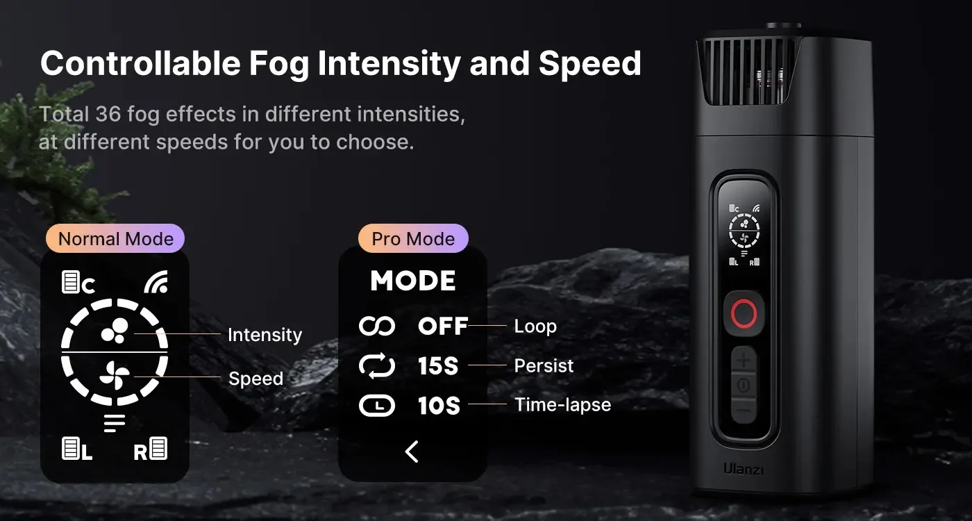 Ulanzi FM01 FILMOG Ace Portable Fog Machine for video photography 5 ONTOP.vn