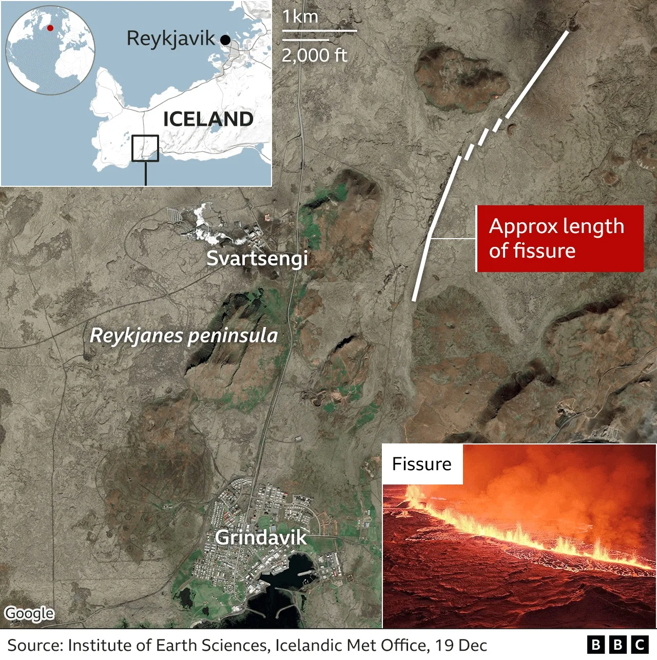 Hình ảnh núi lửa phun trào tại Reykjanes Iceland ONTOP3