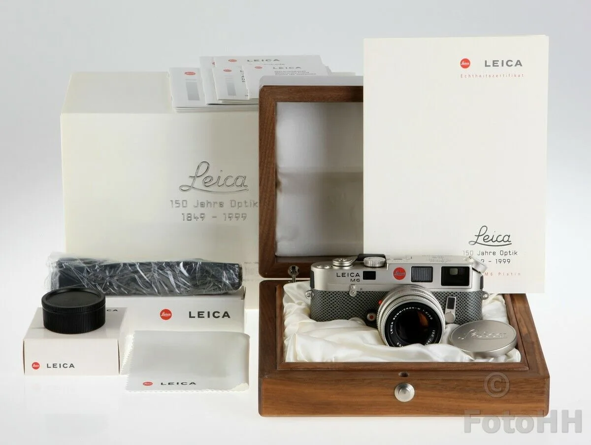 rare four piece platinum Leica M6 150 Jahre Optik limited edition cameras 10.jpg