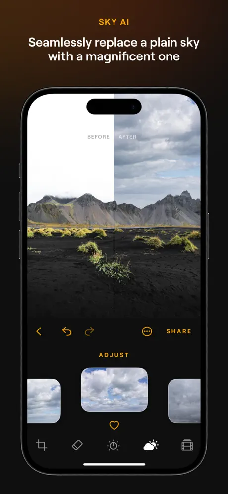 Luminar Mobile app for iPhone 2
