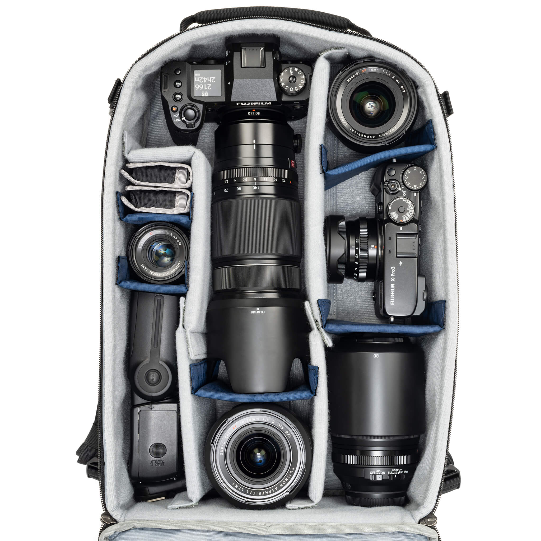 Mirrorless Mover Backpack Gear Kit Fuji Without Center Divider