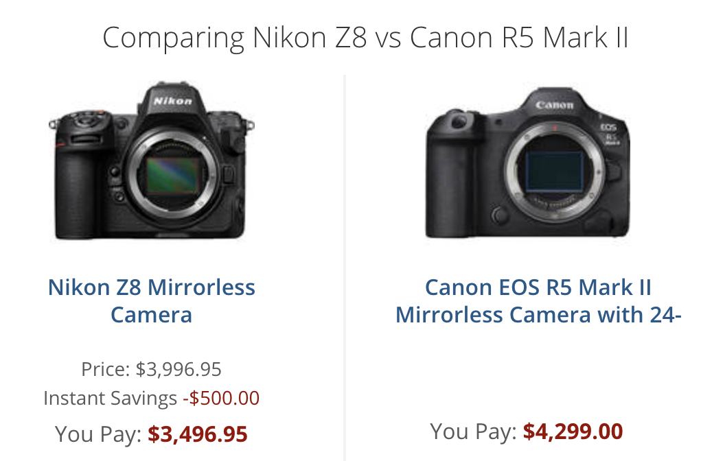 Nikon Z8 vs. Canon EOS R5 II specifications comparison.png