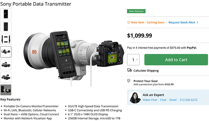 Sony Electronics PDT FP1 5G Portable Data Transmitter.png