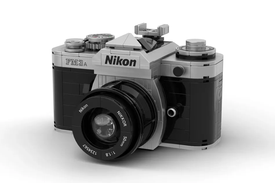 Nikon FM3A film camera on Lego Ideas 5.webp