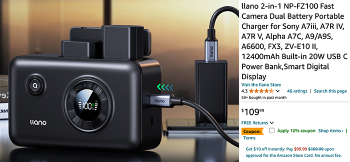 Llano 2 in 1 Camera Fast Sony Battery Charger.png