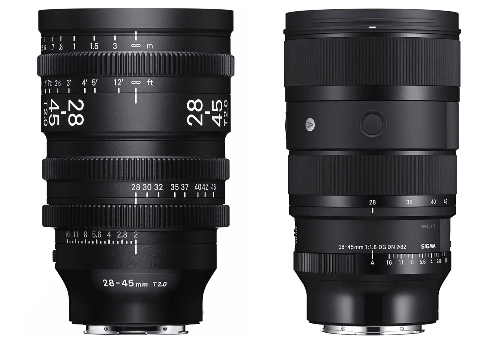 sigma 28 45 cine vs art